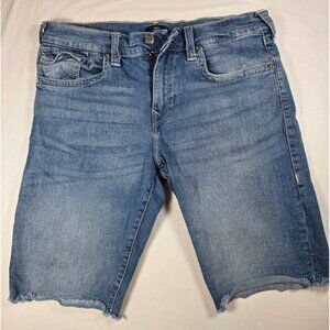 True Religion Ricky Flap Pocket Denim Shorts Men’s 36 Relaxed Straight Blue